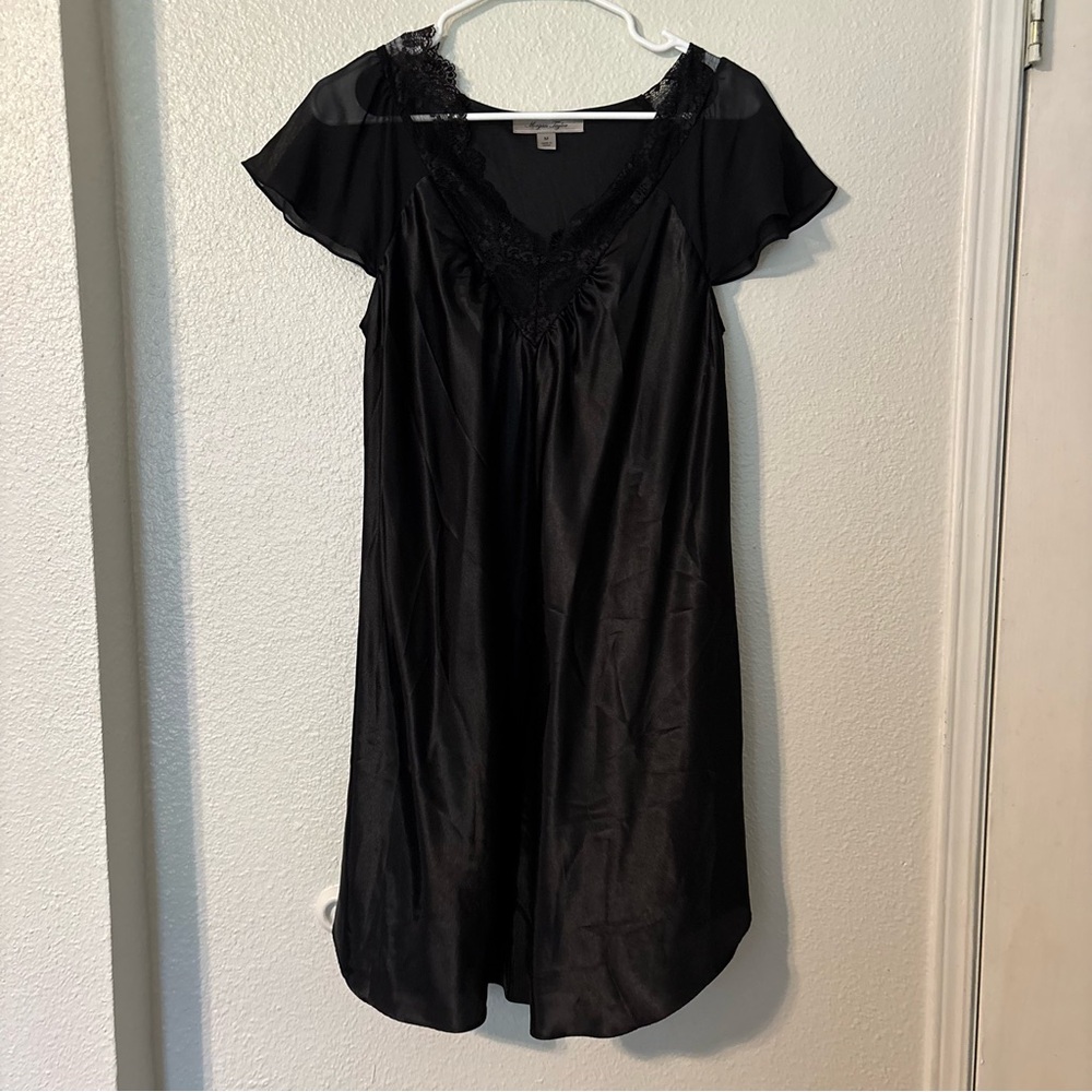Morgan Taylor Black Lace Dress /Nightgown